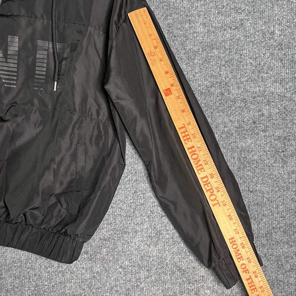 Forever 21 Womens‎ Activewear Anorak Jacket Windbreaker Size Small Black - Picture 7 of 7